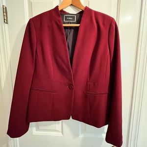 Le Chateau burgundy one button blazer, fully lined, size Large